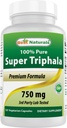 Meilleures naturelles Triphala 750 mg 120 Vcaps