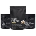 Matrix de récupération de Sports Research® - Poudre de protéines isolates de lactosérum 2.1lb + L-glutamine 10.58 Oz + Monohydrate de créatine 10.58 Oz