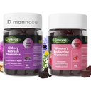 Q'ankyaq D mannose Gummies for Women, Kidney Cleanse Detox & Repair Gummies, PMS Support for Women, Hormone Balance with Evening Primrose Oil