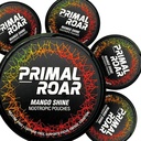 Primal Roar Mango Shine - Stimulant-Free Deep Focus Pochettes Nootropiques Lions + Cognizin Citicoline + Huperzine A.O. Nicotine et caféine-Free.O. 20 Pochettes par boîte (100 Total en 5-Pack)