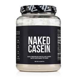 NAKED Casein - 2Lb Micellar Casein Protein - Bulk, Zero Carb, NSF Certified, GMO-Free, Gluten Free, Soy Free, Preservative Free - Stimulate Muscle Growth - Enhance Recovery - 30 Servings