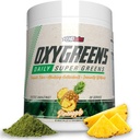 EHP Labs OxyGreens Super Greens Poudre - Spiruline et Chlorella Superfood, Poudre de jus vert et Suppléments verts avec Fibre prébiotique, Antioxydants et Immunity Support, 30 Sers (Pineapple)