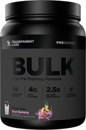 Transparent Labs Bulk Black Pre Workout - Clinically Dosed, Sugar Free Preworkout for Men and Women with Beta Alanine Powder, Citrulline Malate, & Caffeine - 30 Servings, Sour Gummy