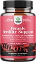 Supplément de fertilité pour les femmes avec multivitamines prénatales - Soutien à la fertilité féminine avec Inositol prénatal Inositol Folate Chasteberry et CoQ10 Blend pour promouvoir la conception plus rapide