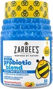 Gummies quotidiennes de mélange probiotique pour enfant de Zarbee avec 2 souches pour le soutien digestif; facile à mâcher; sans gluten et sans médicament; 2 ans et plus; arômes naturels de fruits; 50 comtes