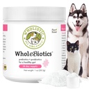 Biotiques entières pour animaux de compagnie - Probiotiques quotidiens pour la santé digestive et l'amélioration immunitaire - 9 souches - Prébiotiques et probiotiques pour chiens et chats - Santé pour chiens - 1 Oz - 28 scoops