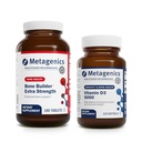 Ensemble de produits métagéniques - Constructeur de os Extra Strength & D3 5000-180 Comprimés de Constructeur de os* - 20 Softgels de D3 5000 pour le soutien immunitaire et la santé cardiaque*