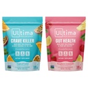 Ultima Replenisher Electrolyte Powder Drink Mix Bundle – Sans sucre – Crave Killer and Gut Health, 14 Stickpacks – 6 Electrolytes et Minéraux – Keto Friendly, Vegan, Non-OGM