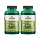 Swanson Activated Charcoal - Supplément naturel pour soutenir l'absorption saine - Aide avec/Placer et maintenir la régularité Bowel - (120 Capsules, 520mg par portion) 2 Pack