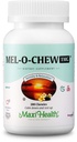 Maxi Health 1mg Melatonine Chewables – Adultes et enfants Melatonine pour encourager le sommeil naturel – Non-Habit formant le supplément de sommeil casher avec Enzymax pour le soutien à action rapide (200 unités)