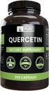 Ingrédients originaux purs Quercetin (365 gélules) Toujours pur, sans additifs ou remplisseurs, laboratoire vérifié