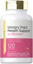 Carlyle Urinary Tract Health pour les femmes de 120 capsules de soulagement pour les femmes de D-Mannose, complexe de canneberges et probiotiques de non-OGM, sans gluten