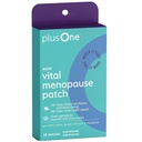 plusOne Vital Menopause Patches AM & PM – Hot Flash & Night Sweat Support – Promotes Energy & Sleep – Herbal Arjuna Daily Patches – 16ct