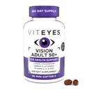 Viteyes Vision for Ages 50 Plus for Eye Health, Vision Support, Vieillissement Yeux, Lutéine, Zeaxanthin, Omega-3, Zinc, Vitamine C, Vitamines D, Vitamines E, Eye Doctor Trusted, Fabriqué aux États-Unis, 90 Ct