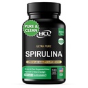 Spirulina Powder Capsules 3000 mg - Algae Vert Bleue non irradiée pure - Meilleure protéine végétale brute - Superaliment vert - Multivitamines naturelles – 180 pilules fabriquées aux États-Unis