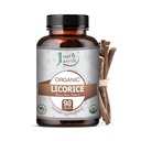 Jaivik 100 % de réglisse biologique et pure (Glycyrrhiza Glabra) / Yastimadu/Mulethi Comprimés comme compléments alimentaires - 750mg (90 comprimés)