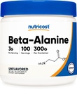 Nutricost Beta Alanine poudre 300 Grams (10.7oz) - 3 Grams par portion