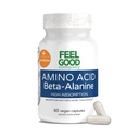 FeelGood Superfoods Capsules Beta-Alanine - Supplément de préparation à l'acide amino - 3200mg Beta-Alanine par portion- Support de performance d'endurance musculaire et d'entraînement - Absorption élevée - 30 portions