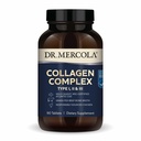 Dr. Mercola Collagen Complex - Supporte la peau et le tissu conjonctif - Types I, II et III Collagène - Non-OGM, sans gluten et sans soja - 90 comprimés (30 portions)