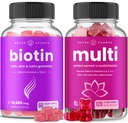 NutraChamps Biotin Gummies et femmes Multivitamine Gummies