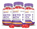 (3 Pack) Turbo Ripped Keto ACV Gummies Formule avancée 1000MG Turbo Ripped Keto Gummies vinaigre de cidre de pomme formulé avec jus de betterave grenade poudre B12 Vegan non OGM 180 Gummys