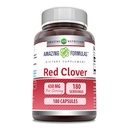 Erstaunliche Formeln Red Clover 430 Mg Ergänzung | Kapseln | Non-GMO | Gluten-Free | Made in USA (1 Pack | 180 Count)