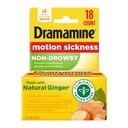 Dramamine Motion Maladie Crème framboise Comprimés à croquer 12 Compte 2 Capsules et Ginger 18 Compte