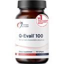 Designs für Gesundheit Q-Evail 100-100mg CoQ10 Hochverfügbares Ubichinon - Coenzym Q10 mit MCT + gemischten Tocopherolen zur Förderung einer höheren Absorption - Non-GMO (60 Softgels)