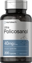 Horbäach Policosanol 40mg | 200 Kapseln | Non-GMO und glutenfreie Ergänzung