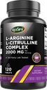 Oxify L-Arginin L-Citrulline Complex 2000 mg Per Serving | 120 Tabletten | Glutenfrei, Non-GMO | Supplement Made in USA