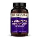 Dr. Mercola L-Arginine Advanced, 30 Portionen (90 Kapseln), 1.000 mg pro Servierung, Nahrungsergänzung, unterstützt Energieproduktion, Non-GMO