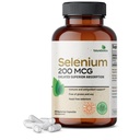 Futurebiotiques Sélénium 200 mcg - Complexe acide amino-sélénium - Trace minéral essentiel avec absorption supérieure, non OGM, 250 capsules