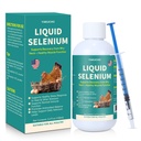 Sélénium liquide pour la volaille soutient la fonction musculaire Stress Response Immune Balance Antioxydant Support adapté à tous la volaille 3,4 fl oz