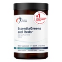 Dessins pour la santé EssentiaGreens et Rouges (non aromatisés, 30 portions), Poudre Vegan Superfood avec Spiruline, Kale, Apple & More, pour la nutrition quotidienne et la santé digestive
