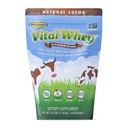 Poudre de protéines de lactosérum pour la vitalité immunitaire, cacao naturel 2,5 lbs (56 portions), 15g de protéines par portion, lactosérum vital, l'holistique propre, la nutrition du bien-être