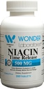 Wonder Laboratories High Potancy Sortie Niacin (Vitamine B3) 500 Mg 300 Comprimés Non-OGM, Supplément sans gluten