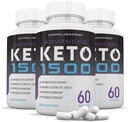 (3 Pack) Fortgeschrittene Keto 1500 Keto Pillen 1275MG Neu & Verbesserte Formel Enthält Apfelessig Extra Virgin Olivenöl Pulver Grüner Tee Blatt 180 Kapseln