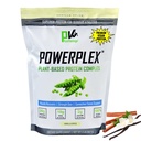 PhysiVantage POWERPLEX Poudre de protéines végétales, Collagène Alternative - Protéine de pois et de riz biologique à base végétale, sans produits laitiers, sans OGM, soutient la récupération musculaire et articulaire, adouci 2 lb de fruits de monk (Vanilla)