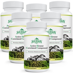 Hexose actif composé cordépendant 1500 mg supplément, supplément naturel d'extrait de champignons 8, système immunitaire, fonction hépatique, tueur naturel et cellules T activité, 540 capsules de légumes