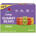 Atkins Endulge Sour Ours Gummy, Sucre faible, Keto Candy, 6 comte