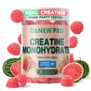 Monohydrate de créatine Gommies 5000mg pour les hommes et les femmes, Monohydrate de créatine pour la force musculaire, Constructeur musculaire, Boost énergétique, Supplément pré-entraînement(120 comte)-Watemelon Flavor