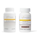 Ensemble de produits thérapeutiques intégratifs avec Tri-Magnésium, 90 capsules et vitamine D3 125 mcg, 90 croustilles aromatisées - Soutien de la fonction cardiaque et de la santé osseuse* - Soutien de la santé osseuse