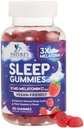 Melatonin Sleep Gummies - Melatonin 12mg Per Serving - Extra Strength Sleep Support Melatonin Gummy - Vegan Sleeping Gummy Supplement - Restful Sleep Support for Adults - Berry Flavor - 120 Gummies