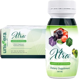 Univera Xtra Minis, Complexe de fruits multiminéraux, 15 ingrédients naturels, Gestion du stress, Focus & Clarity, Confort articulaire, Protection antioxydante - 3,38 Fl Oz (paquet de 20)