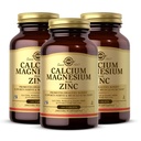 Solgar Calcium Magnésium Plus Zinc, 100 comprimés (paquet de 3) - Promotion des os et des dents sains - Soutienne la fonction nerveuse et musculaire - Non-OGM, végétalien, sans gluten, sans laiterie, sans casher - 100 portions totales