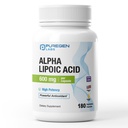Puregen Labs Alpha acide lipoïque 600mg [haute puissance] Total 360 capsules de légumes, soutien antioxydants.