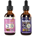 Rejuvica Santé Équilibré Femme + NoctuRest - Soutien Équilibre Femme + Sommeil - Livraison liquide pour une meilleure absorption - Dong Quai, Melatonin, Maca, Hops, Camomile, Theanine & More!