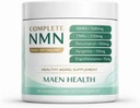Maen Health Powerful NAD+ Support ，Complete NMN - 5-in-1 Anti-Aging Capsules, 500mg NMN with Resveratrol, Trimethylglycine, Ergothioneine, and Apigenin | Non-GMO, Gluten-Free 60 Capsules