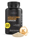 Liveood Capsules quotidiennes de vinaigre de cidre de pomme avec la mère (1500mg) - vinaigre de cidre de pomme Pills avec probiotiques et potassium pour les femmes et les hommes - Soutiens Gut Santé, Digestion, Appétit et Poids - Vegan, 90 Capsules