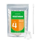 wananfu Größe 4 Leere Kapseln Vegetarisch (500 Zähler) Bundle mit 2 Micro Lab Spoons, Klare füllbare Veggie Pillen Kapseln Größe 4 für die Herstellung Ihrer eigenen Ergänzungen